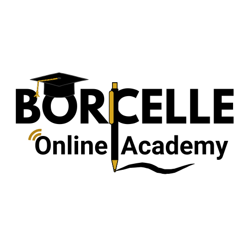 Black and Gold Simple Online Academy Logo