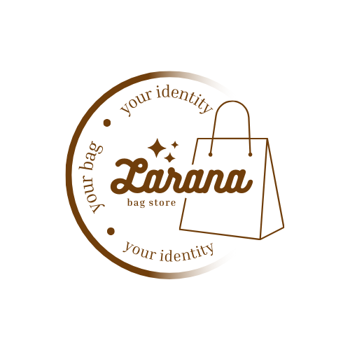 Brown Simple Aesthetic Bag Store Logo