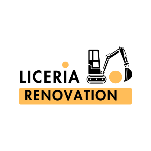 Orange and Black Modern Illustrative Contruction Service Logo