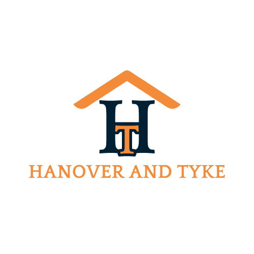 Orange and Blue Modern Home Interior Logo