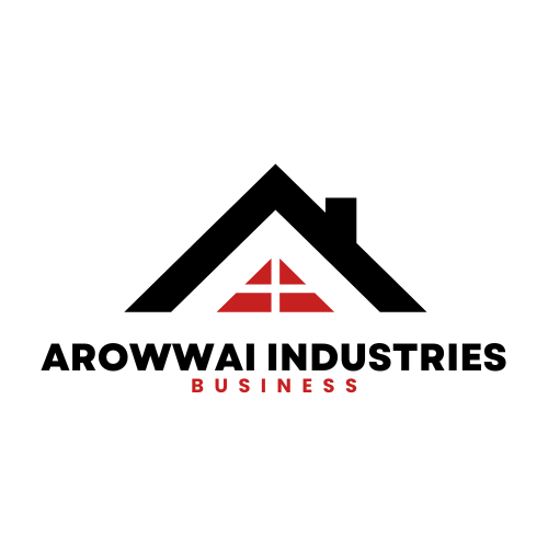 White Illustrative Business Company Logo